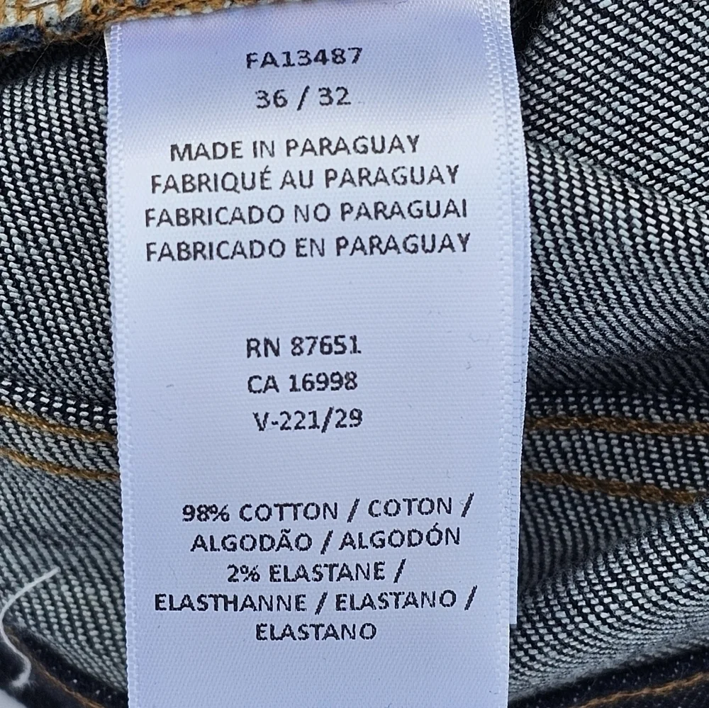 LACOSTEMen's Slim-Fit Stretch Solid Jeans dark wash color ML4 size W36×32L